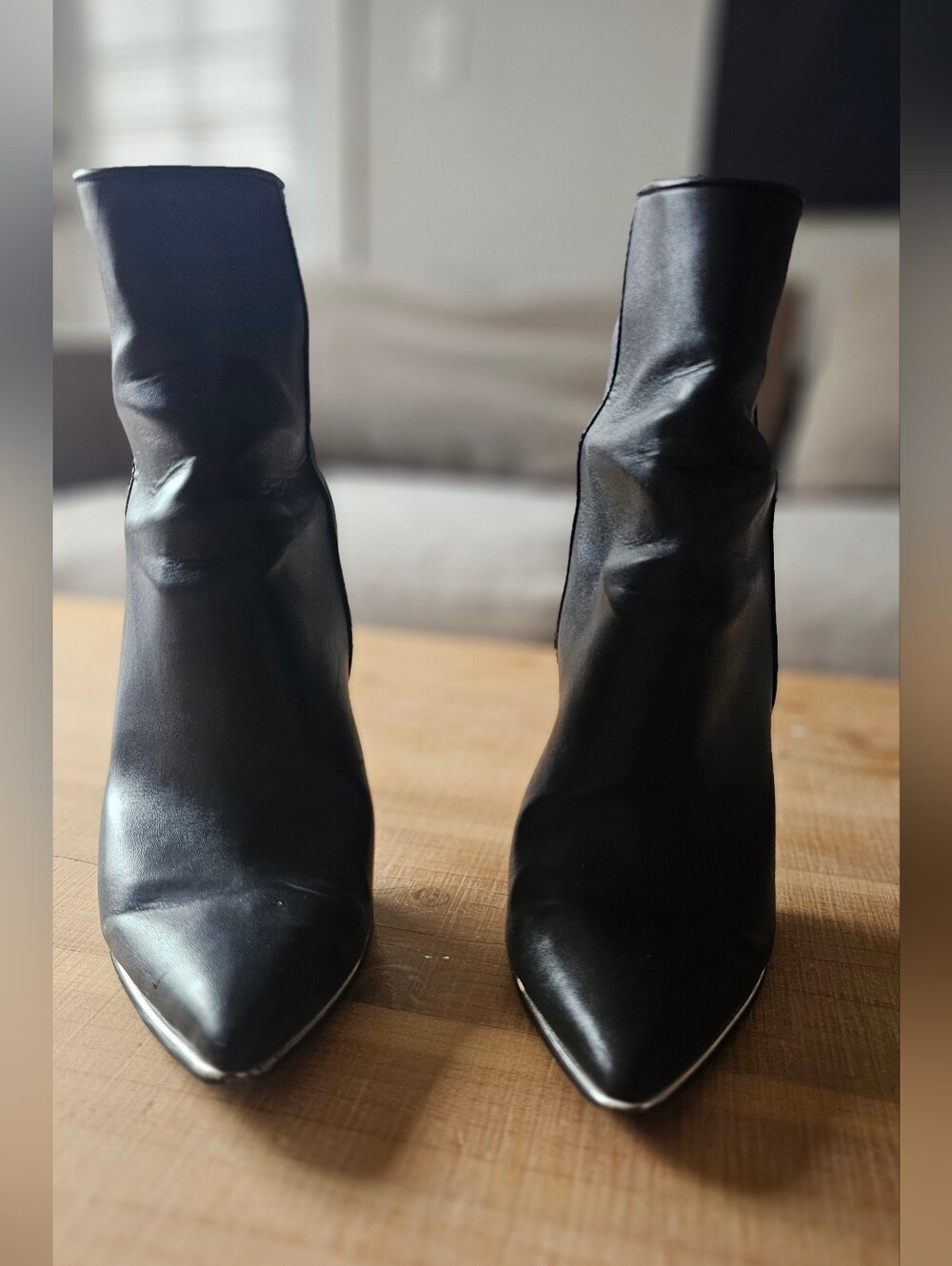 Steve Madden Black Pointed Toe Stiletto Ankle Booties Size 11